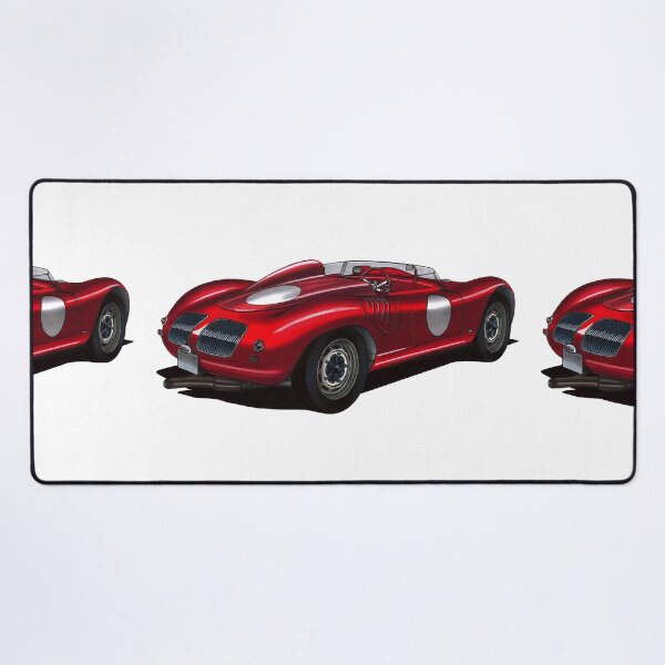 Item preview, Exclusive drawing legendary germany red racing car 718 RSK Spyder Targa Florio with flat air cooled engine designed and sold by Cars23.