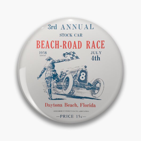 Item preview, 1938 Daytona Beach Road Course Vintage Stock Car Racing Poster designed and sold by EdGraphy.