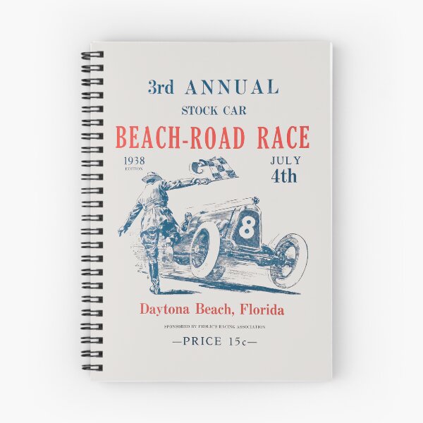 Item preview, 1938 Daytona Beach Road Course Vintage Stock Car Racing Poster designed and sold by EdGraphy.
