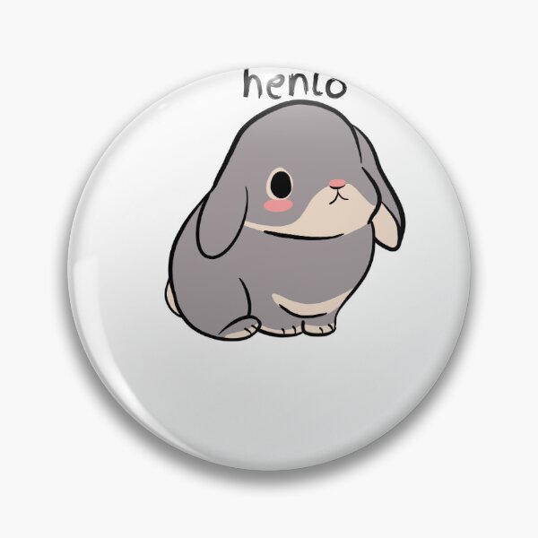Item preview, henlo cute bunny designed and sold by baileyislost.