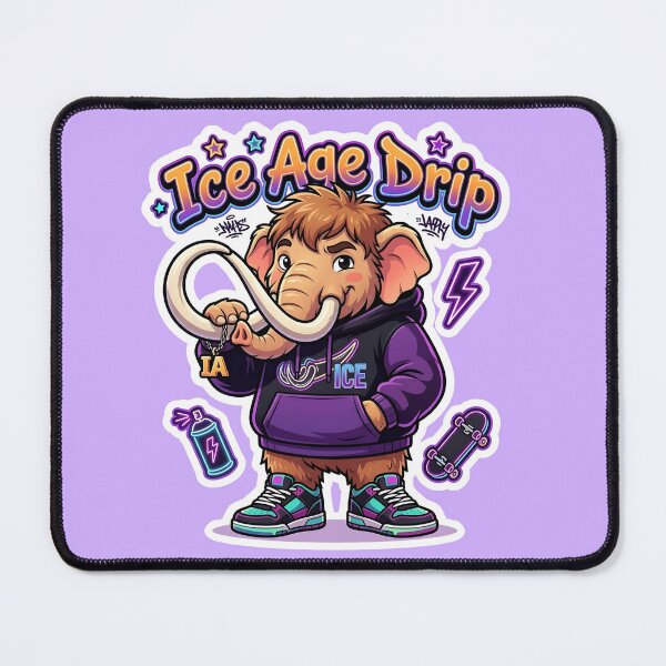 Item preview, Woolly Mammoth - Ice Age Drip Streetwear Hoodie Sneakers designed and sold by WowDezign.
