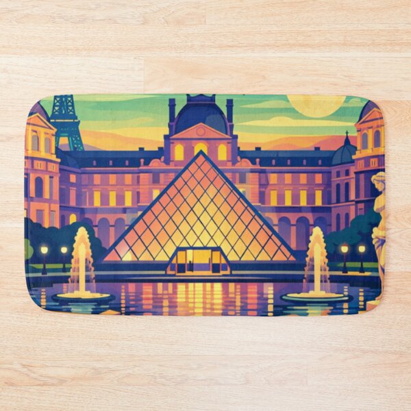 Item preview, Louvre Pyramid Illustration  designed and sold by MatthewHeights.
