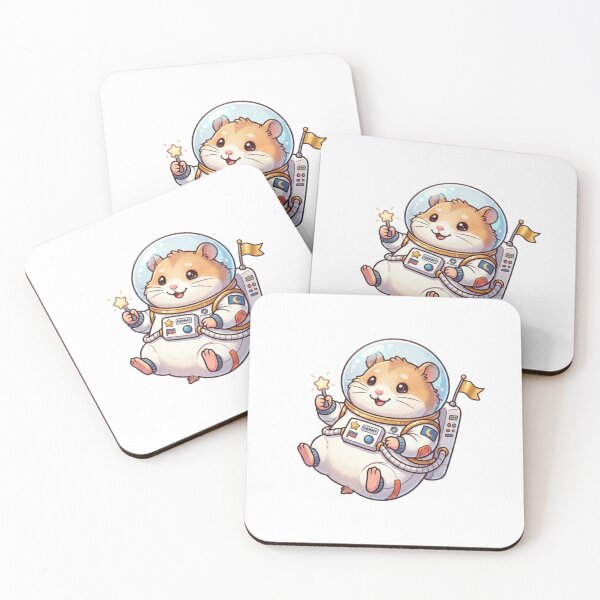 Item preview, Cute Astronaut Hamster Sticker designed and sold by mancikart.