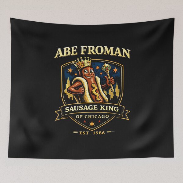 Item preview, Abe Froman Sausage King of Chicago Shirt, Ferris Bueller Parody Tee, 80s Movie Shirt, Funny Retro Chicago Design, Cult Classic Film Gift designed and sold by GhostDawgs.