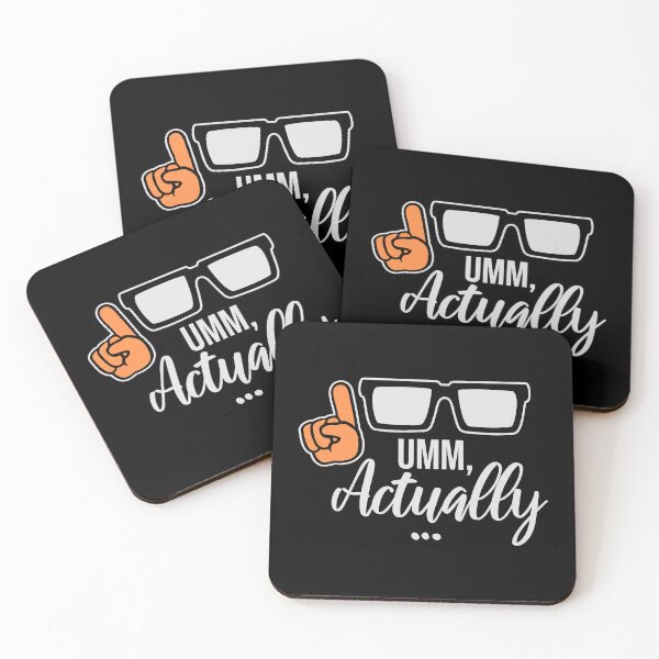 Item preview, Um Actually Funny Nerd Sarcastic Correction Quote Finger Glasses designed and sold by shirt-o-mat.