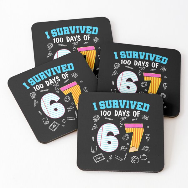 Item preview, I Survived 100 Days of 6 7 Funny Math School  designed and sold by gladysenglish.