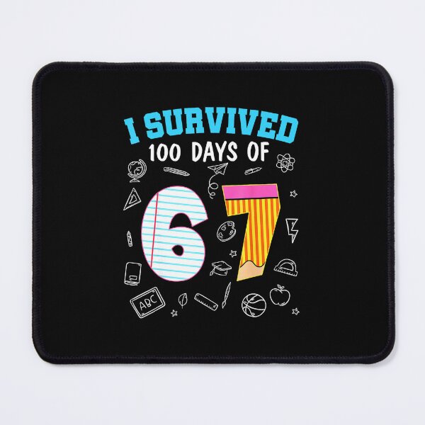 Item preview, I Survived 100 Days of 6 7 Funny Math School designed and sold by gladysenglish.