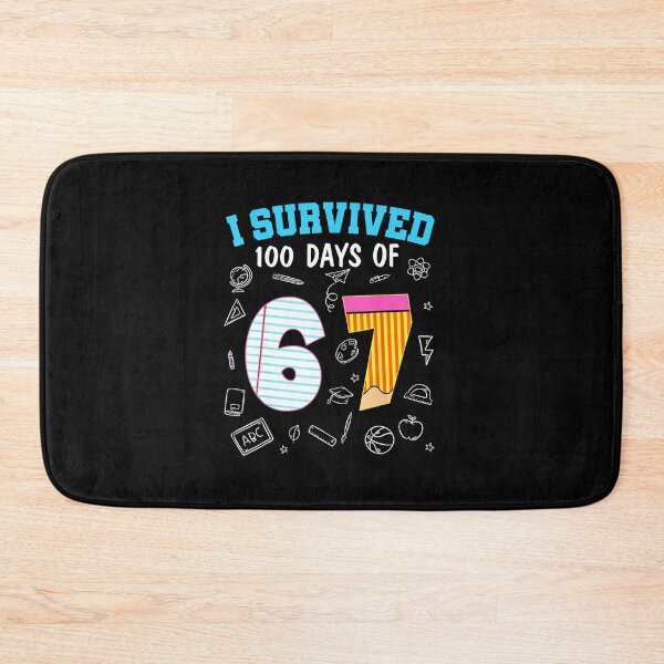 Item preview, I Survived 100 Days of 6 7 Funny Math School  designed and sold by gladysenglish.