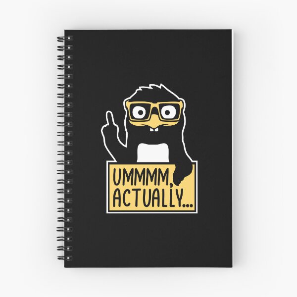 Item preview, Um Actually Penguin Finger Pointing Smug Nerd Correction designed and sold by shirt-o-mat.