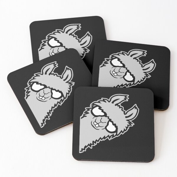 Item preview, Llama Peeking Smug Glasses Nerdy Funny Animal Side designed and sold by shirt-o-mat.