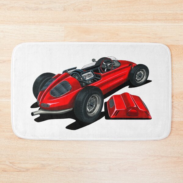 Item preview, Exclusive drawing legendary grand prix red racing car 718 Monoposto with flat air cooled engine designed and sold by Cars23.