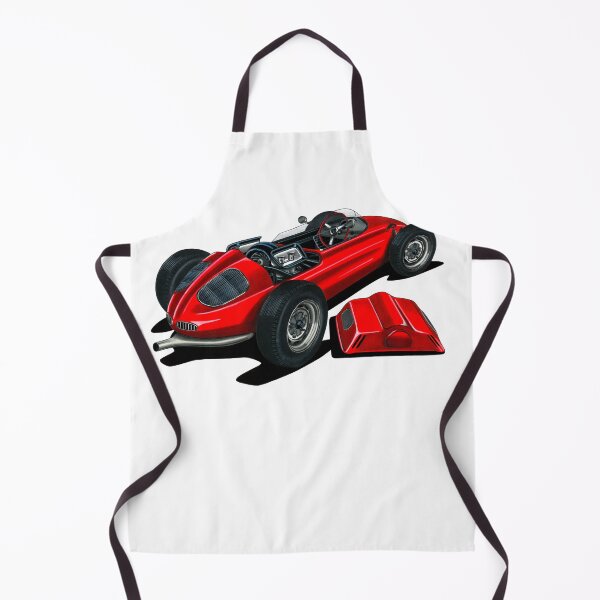 Item preview, Exclusive drawing legendary grand prix red racing car 718 Monoposto with flat air cooled engine designed and sold by Cars23.