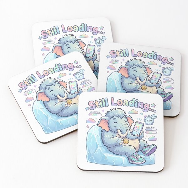 Item preview, Woolly Mammoth - Still Loading Lazy Phone Scrolling Ice  designed and sold by WowDezign.