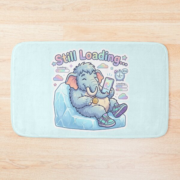 Item preview, Woolly Mammoth - Still Loading Lazy Phone Scrolling Ice  designed and sold by WowDezign.