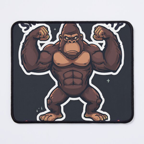 Item preview, Skipping Leg Day Is Not An Option — Funny Gorilla Gym Sticker designed and sold by AnkerShopping.