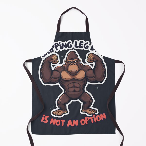 Item preview, Skipping Leg Day Is Not An Option — Funny Gorilla Gym Sticker designed and sold by AnkerShopping.