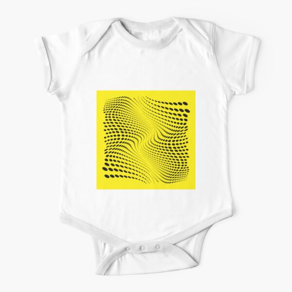 THE RIVER (YELLOW) Body de manga corta para bebé