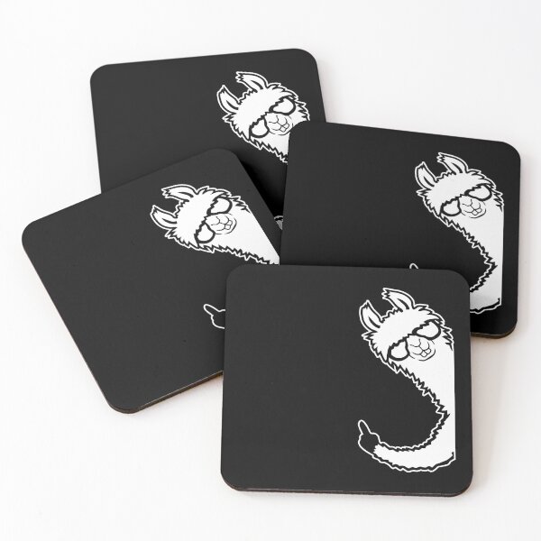 Item preview, Llama Hanging Smug Finger Pointing Nerdy Funny Animal designed and sold by shirt-o-mat.