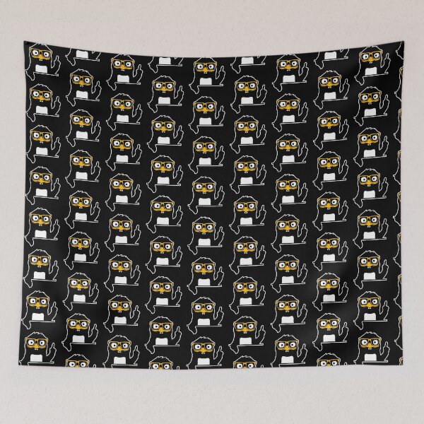 Item preview, Penguin Nerd Glasses Finger Pointing Smug Funny Animal designed and sold by shirt-o-mat.