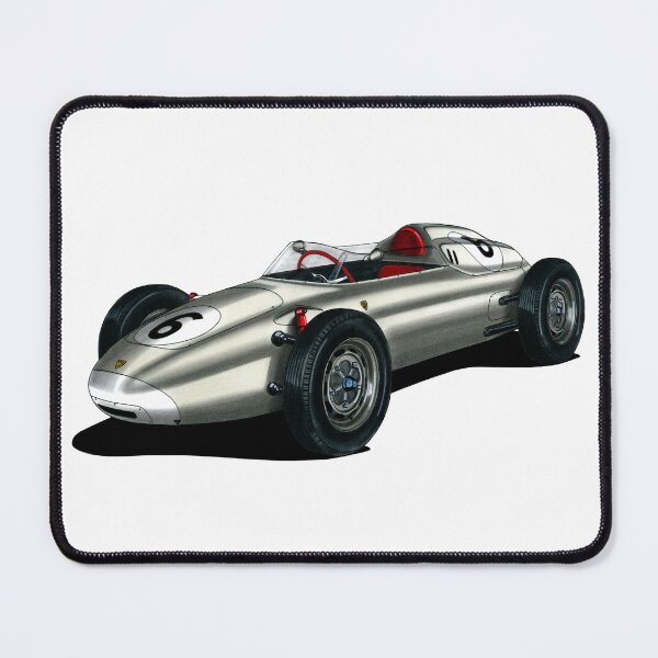 Item preview, Exclusive drawing legendary germany gray Gramd prix racing car 718 Monoposto with flat air cooled engine designed and sold by Cars23.