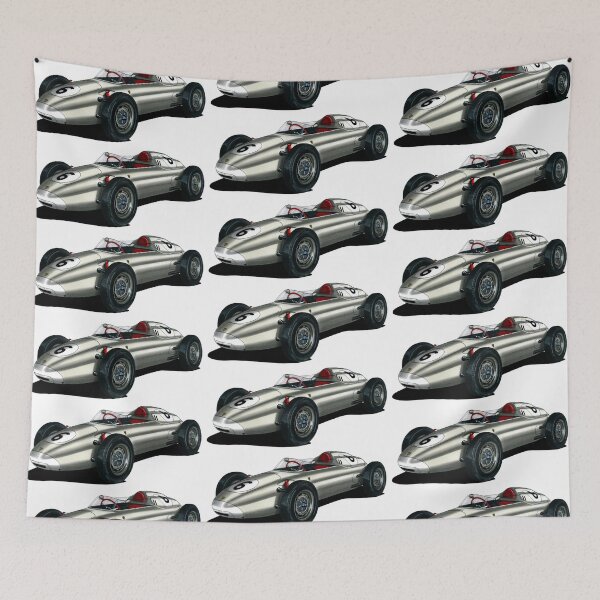 Item preview, Exclusive drawing legendary germany gray Gramd prix racing car 718 Monoposto with flat air cooled engine designed and sold by Cars23.