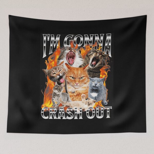 Item preview, I’m Gonna Crash Out Funny Cat Meme Chaos  designed and sold by tadmercado.