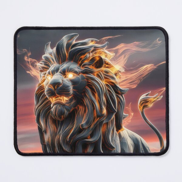 Item preview, Lion on fire. designed and sold by MyHappyArtShop.