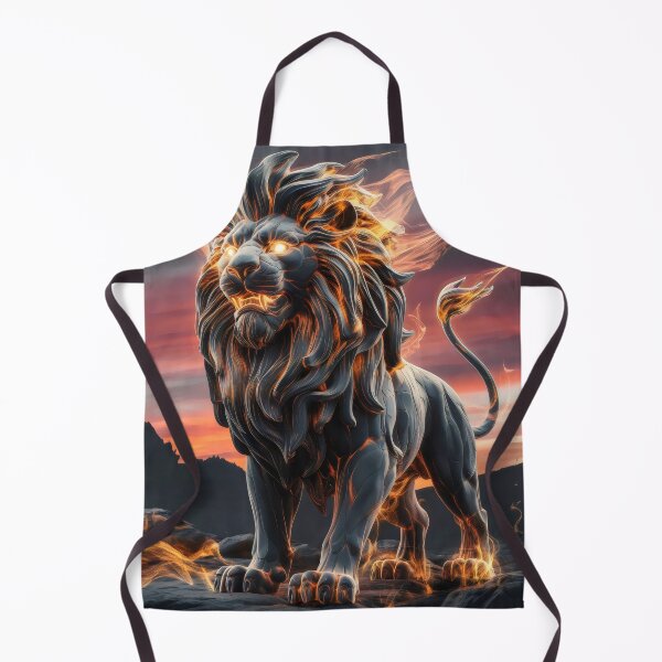 Item preview, Lion on fire. designed and sold by MyHappyArtShop.