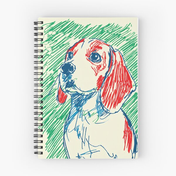 Item preview, Beagle Sketch with Vibrant Colors designed and sold by lautir.