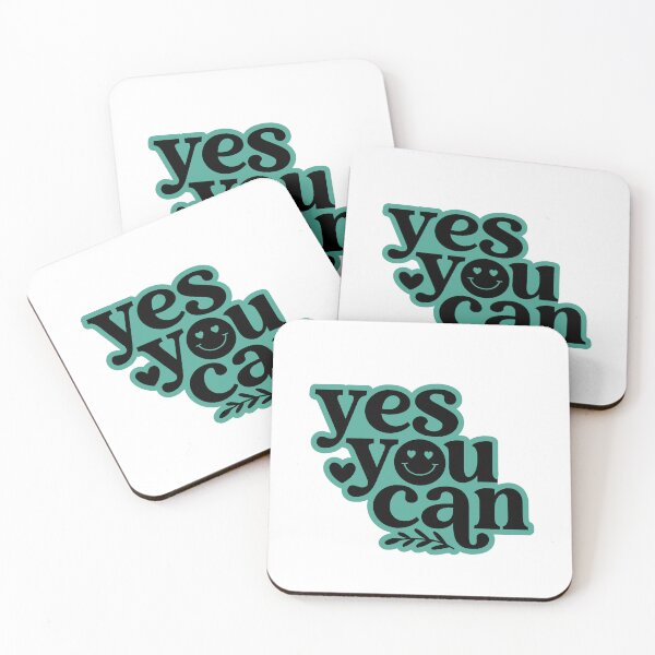Item preview, Yes You Can - Motivational self confidence quote  designed and sold by FunSticky14.