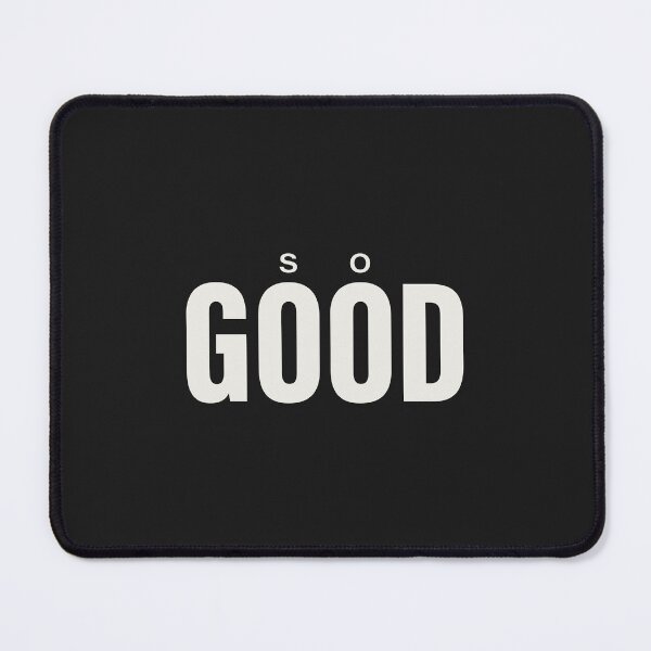 Item preview, Minimalist "so GOOD" Bold Typography Streetwear Aesthetic (White on Black) designed and sold by trepiu.