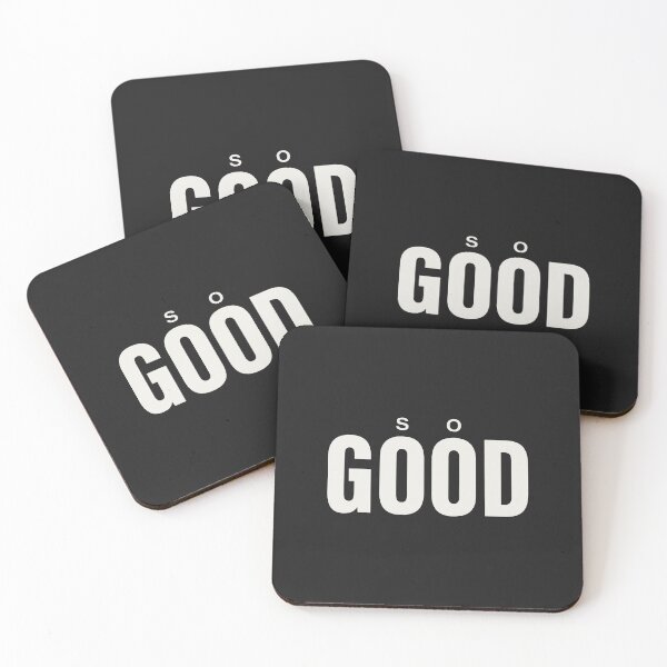 Item preview, Minimalist "so GOOD" Bold Typography Streetwear Aesthetic (White on Black) designed and sold by trepiu.