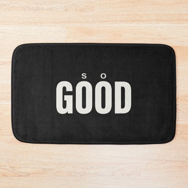 Item preview, Minimalist "so GOOD" Bold Typography Streetwear Aesthetic (White on Black) designed and sold by trepiu.