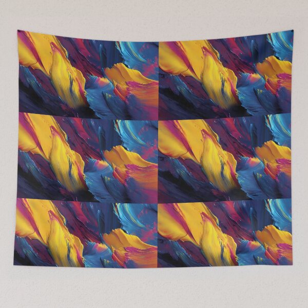Item preview, Colors Waves Illustration Aesthetic Landscapes  designed and sold by ART ATTACK ZONE.