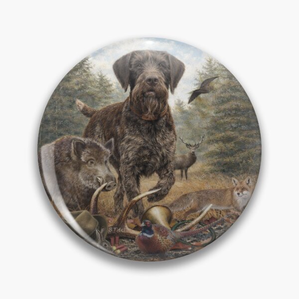 Item preview, TRUE HUNTER - German wirehaired pointer  designed and sold by TammyHunterArt.