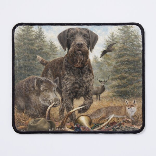 Item preview, TRUE HUNTER - German wirehaired pointer designed and sold by TammyHunterArt.