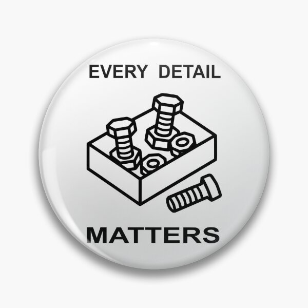 Item preview, Every Detail Matters - Mechanical Screws & Bolts Line Art designed and sold by The Bold Line Studio.