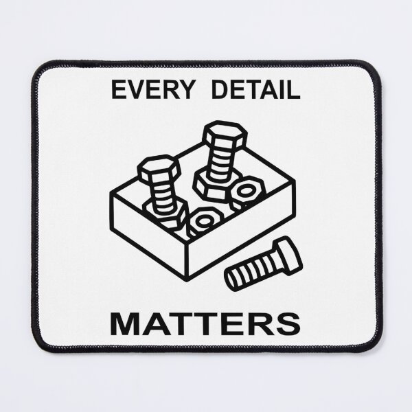 Item preview, Every Detail Matters - Mechanical Screws & Bolts Line Art designed and sold by The Bold Line Studio.