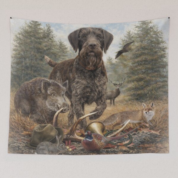 Item preview, TRUE HUNTER - German wirehaired pointer  designed and sold by TammyHunterArt.