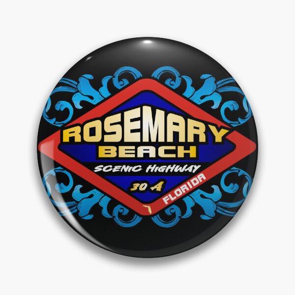 Item preview, Rosemary Beach FL Florida emblem retro sign designed and sold by studioss76.