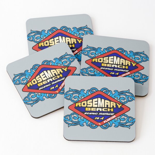 Item preview, Rosemary Beach FL Florida emblem retro sign designed and sold by studioss76.