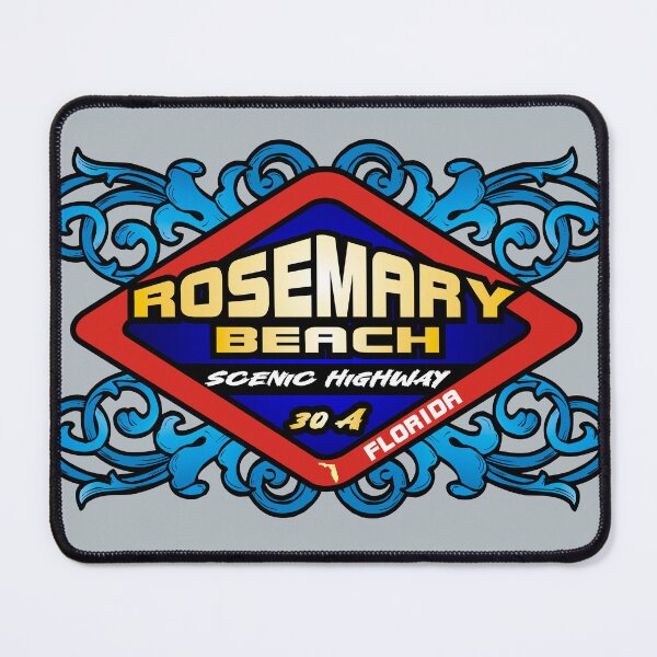Item preview, Rosemary Beach FL Florida emblem retro sign designed and sold by studioss76.