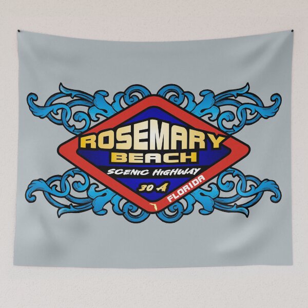 Item preview, Rosemary Beach FL Florida emblem retro sign designed and sold by studioss76.