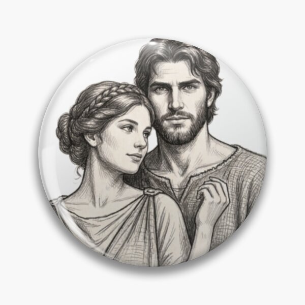 Item preview, Roman couple designed and sold by PP&RAINBOW SHOP.