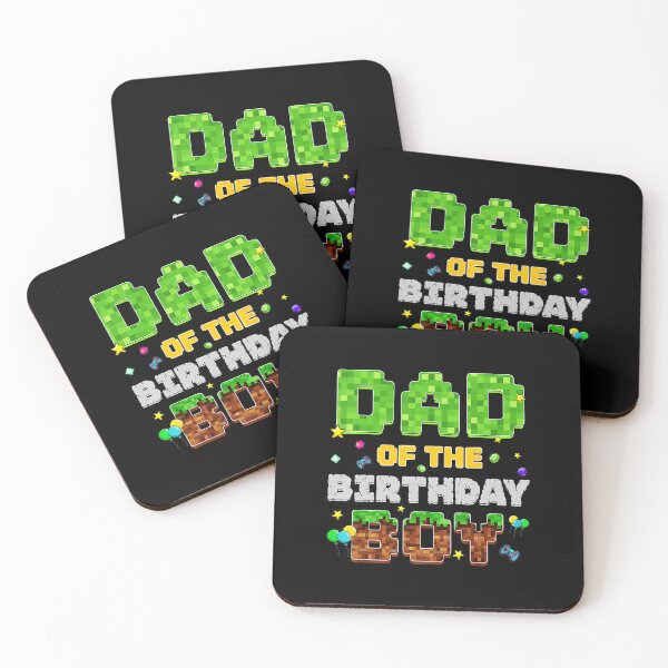 Item preview, Dad of the Birthday Boy Pixel Gamer Party Block Style designed and sold by FGTV2021.