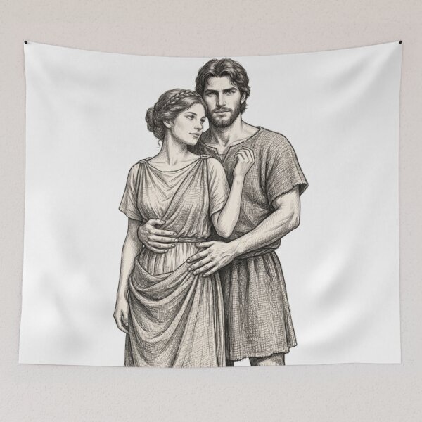 Item preview, Roman couple designed and sold by PP&RAINBOW SHOP.