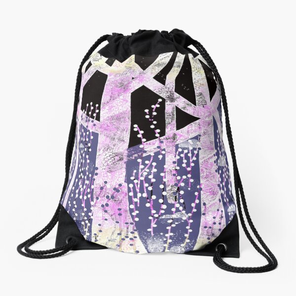 Winter Forest Drawstring Bag