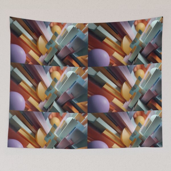 Item preview, 3D Flowers Colors Illustration Aesthetic Landscapes  designed and sold by ART ATTACK ZONE.