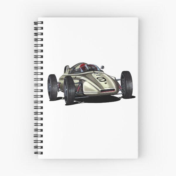 Item preview, Exclusive drawing legendary 1961 Grand Prix racing car gray 787 Monoposto with flat air cooled engine designed and sold by Cars23.
