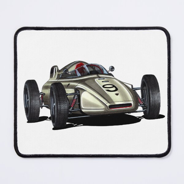 Item preview, Exclusive drawing legendary 1961 Grand Prix racing car gray 787 Monoposto with flat air cooled engine designed and sold by Cars23.